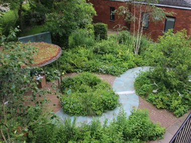 An oasis of recovery and resilience for Brookside clinic’s main entrance garden