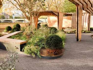 Hospital garden as a tribute to Florence Nightingale